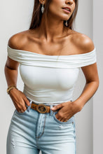 Load image into Gallery viewer, Off-Shoulder Short Sleeve Blouse