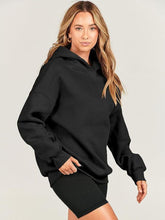 Load image into Gallery viewer, Dropped Shoulder Long Sleeve Hoodie