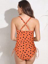 Load image into Gallery viewer, Crisscross Ruffled Wide Strap One-Piece Swimwear