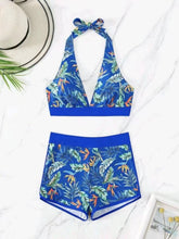 Load image into Gallery viewer, Printed Halter Neck Two-Piece Swim Set