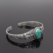 Load image into Gallery viewer, Turquoise Open Bracelet