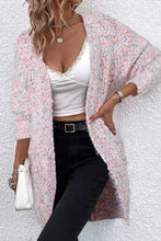 Load image into Gallery viewer, Pocketed Open Front Long Sleeve Cardigan