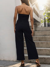 Load image into Gallery viewer, Tube Sleeveless Wide Leg Jumpsuit