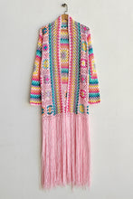 Load image into Gallery viewer, Fringe Tied Long Sleeve Cardigan