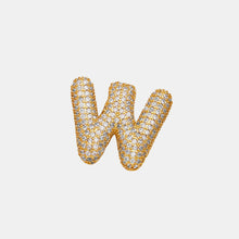 Load image into Gallery viewer, Gold-Plated Inlaid Zircon Letter Necklace