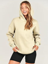 Load image into Gallery viewer, Dropped Shoulder Long Sleeve Hoodie