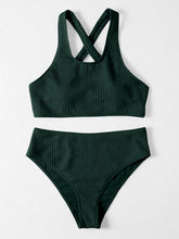 Load image into Gallery viewer, Crisscross Wide Strap Two-Piece Swim Set