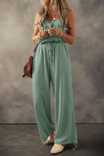 Load image into Gallery viewer, Drawstring Wide Strap Wide Leg Overalls