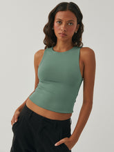 Load image into Gallery viewer, Round Neck Cropped Tank