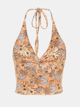 Load image into Gallery viewer, Printed Halter Neck Cami