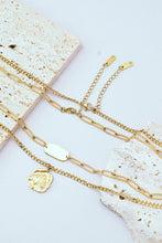 Load image into Gallery viewer, Gold-Plated Double-Layered Pendant Necklace