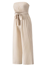 Load image into Gallery viewer, Tied Cutout Tube Wide Leg Jumpsuit