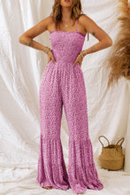 Load image into Gallery viewer, Smocked Printed Wide Strap Jumpsuit