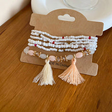 Load image into Gallery viewer, Tassel Rice Bead Bracelet