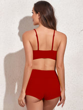 Load image into Gallery viewer, Drawstring Top and Shorts Swim Set