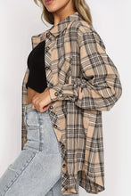 Load image into Gallery viewer, Plaid Collared Neck Long Sleeve Shirt