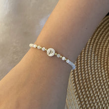 Load image into Gallery viewer, Stainless Steel Shell Letter Bead Bracelet