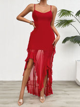 Load image into Gallery viewer, Devine Backless Ruffled Scoop Neck Cami Dress