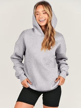 Load image into Gallery viewer, Dropped Shoulder Long Sleeve Hoodie