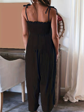 Load image into Gallery viewer, Full Size Smocked Spaghetti Strap Wide Leg Jumpsuit