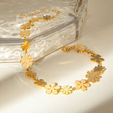 Load image into Gallery viewer, 18K Gold-Plated Flower Bracelet