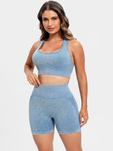 Load image into Gallery viewer, Scoop Neck Wide Strap Top and Shorts Active Set