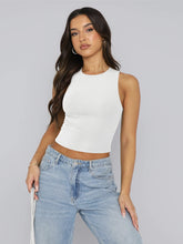 Load image into Gallery viewer, Round Neck Cropped Tank