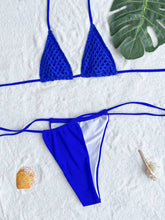 Load image into Gallery viewer, Cutout Halter Neck Three-Piece Swim Set