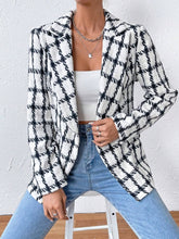 Load image into Gallery viewer, Lapel Collar Long Sleeve Blazer with Pockets