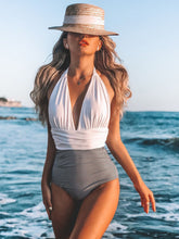 Load image into Gallery viewer, Halter Neck One-Piece Swimwear