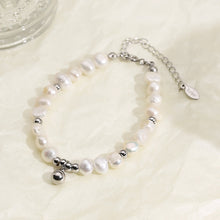 Load image into Gallery viewer, Stainless Steel Freshwater Pearl Bracelet