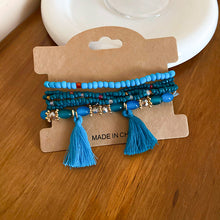 Load image into Gallery viewer, Tassel Rice Bead Bracelet