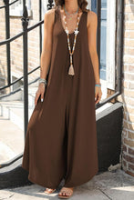 Load image into Gallery viewer, Pocketed Scoop Neck Wide Leg Jumpsuit