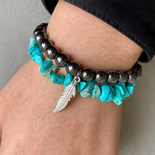 Load image into Gallery viewer, Turquoise Alloy Bracelet