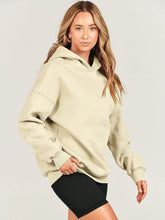 Load image into Gallery viewer, Dropped Shoulder Long Sleeve Hoodie