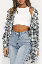 Load image into Gallery viewer, Plaid Collared Neck Long Sleeve Shirt