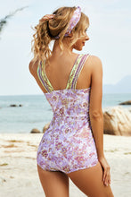 Load image into Gallery viewer, Printed Wide Strap One-Piece Swimwear