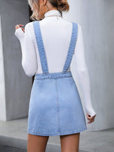 Load image into Gallery viewer, Wide Strap Denim Overall Dress