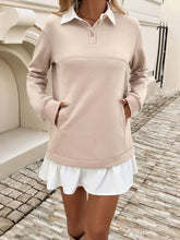 Load image into Gallery viewer, Devine Ruffle Hem Long Sleeve Mini Dress