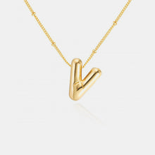 Load image into Gallery viewer, Gold-Plated Letter Pendant Necklace