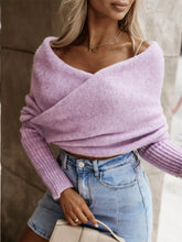 Load image into Gallery viewer, Long Sleeve Cropped Knit Top