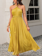 Load image into Gallery viewer, Swiss Dot Backless Sleeveless Maxi Dress