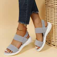 Load image into Gallery viewer, Rubber Open Toe Low Heel Sandals