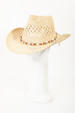 Load image into Gallery viewer, Fame Cowrie Shell Beaded String Straw Hat