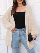 Load image into Gallery viewer, Open Front Long Sleeve Cardigan