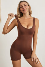 Load image into Gallery viewer, Cutout Scoop Neck Wide Strap Active Romper