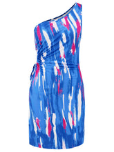 Load image into Gallery viewer, Cutout Printed Sleeveless Mini Dress