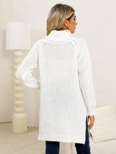 Load image into Gallery viewer, Slit Turtleneck Long Sleeve Sweater