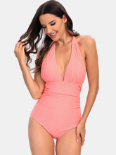 Load image into Gallery viewer, Halter Neck One-Piece Swimwear