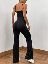 Load image into Gallery viewer, Square Neck Spaghetti Strap Jumpsuit